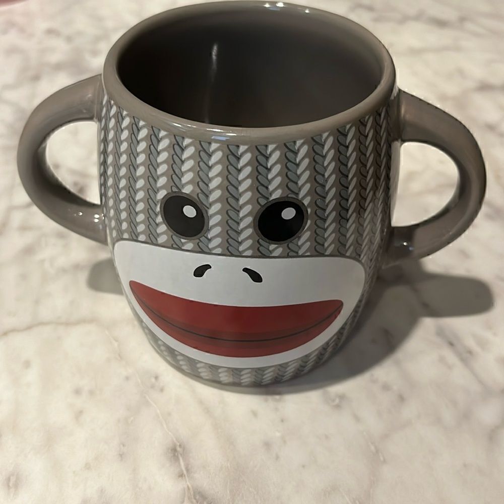 SOCK MONKEY  TOY COFFEE MUG